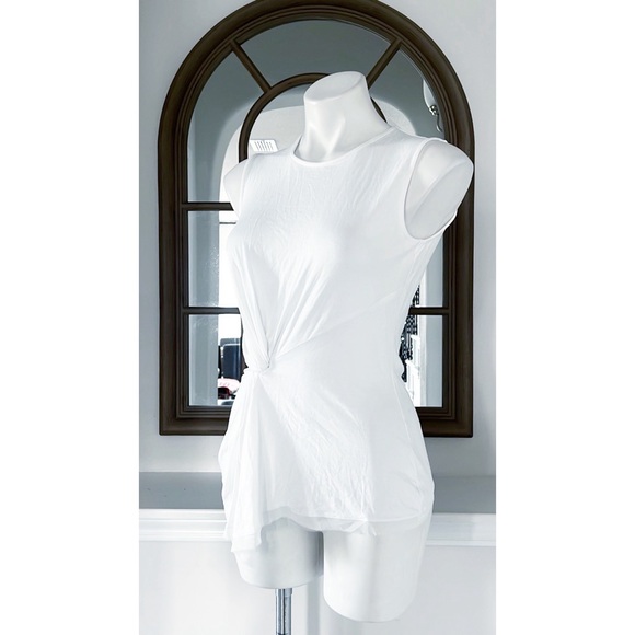Kobi Halperin Stevie Knotted Sleeveless Top, White Size XS New w/Tag Retail $148 - Picture 14 of 16